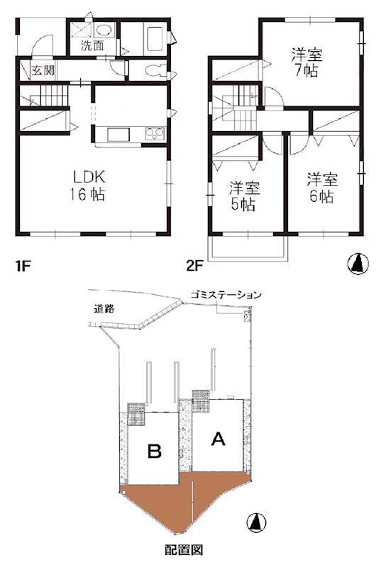 -階の間取り図