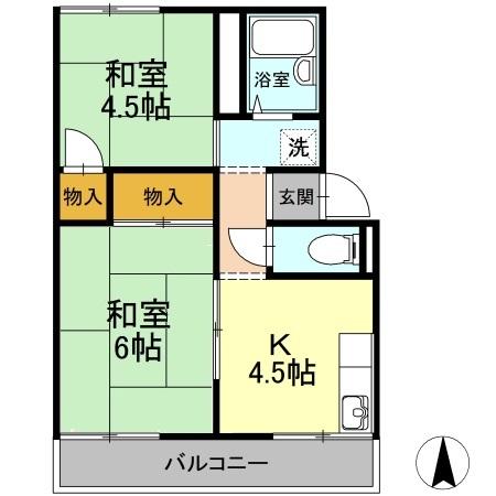 2階の間取り図