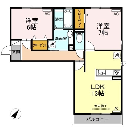 2階の間取り図