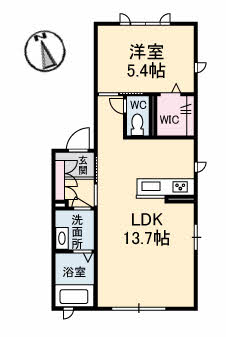 1階の間取り図