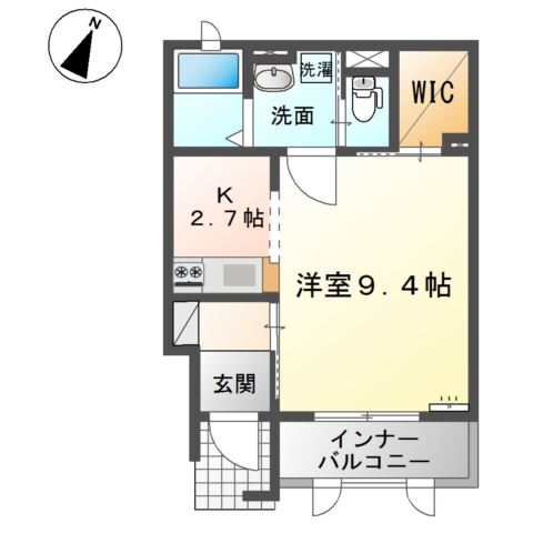 1階の間取り図