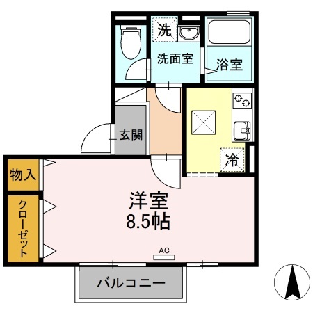 1階の間取り図