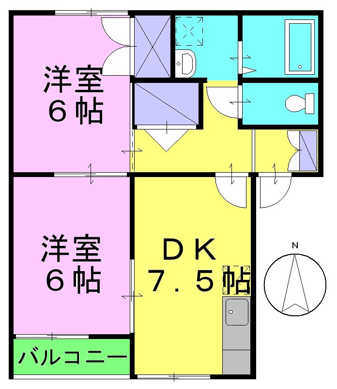 2階の間取り図