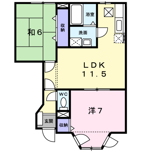 1階の間取り図
