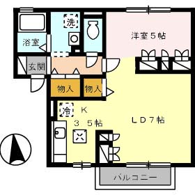 1階の間取り図