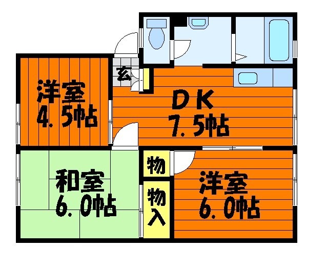 1階の間取り図