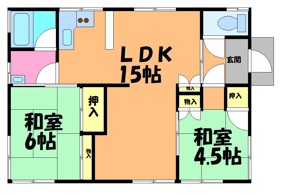1階の間取り図