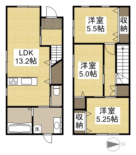 1階の間取り図