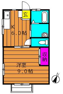 2階の間取り図