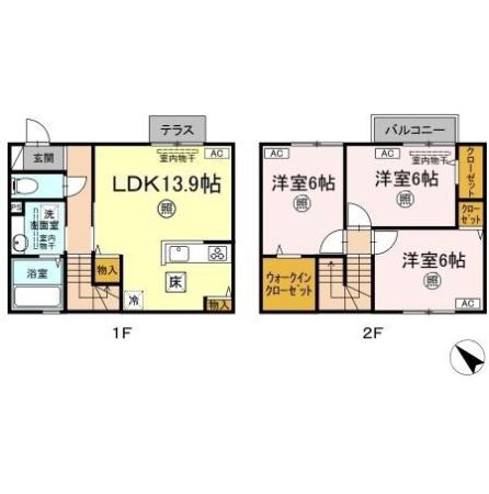 1階の間取り図