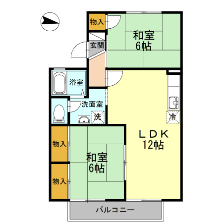 2階の間取り図