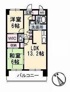 2階の間取り図