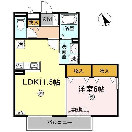 2階の間取り図