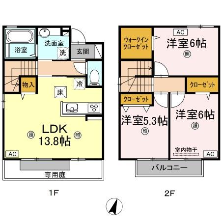 1階の間取り図