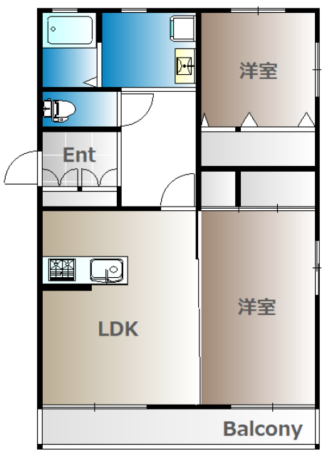2階の間取り図