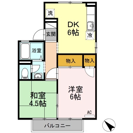2階の間取り図