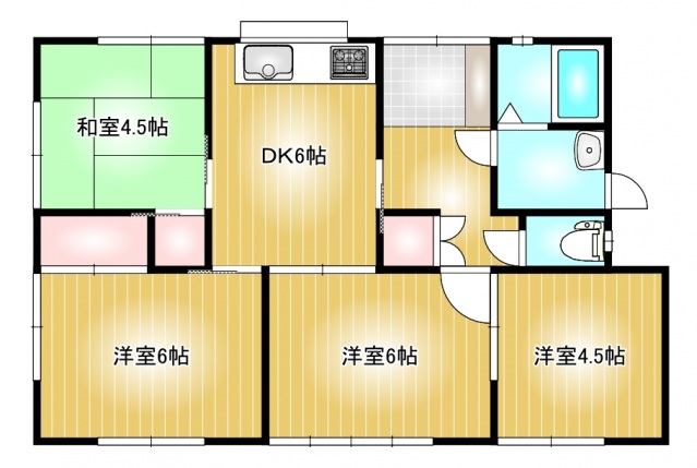 -階の間取り図