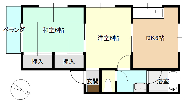 2階の間取り図
