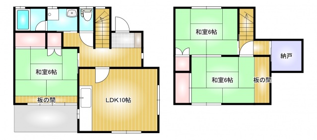 -階の間取り図