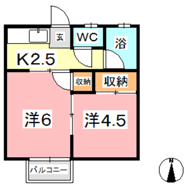 2階の間取り図