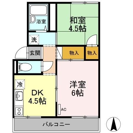2階の間取り図