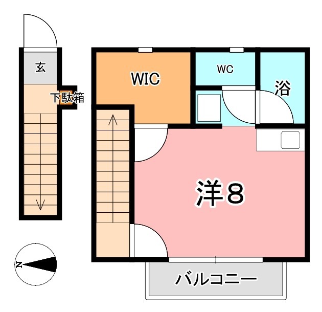2階の間取り図