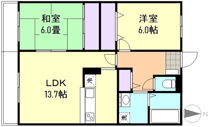 2階の間取り図