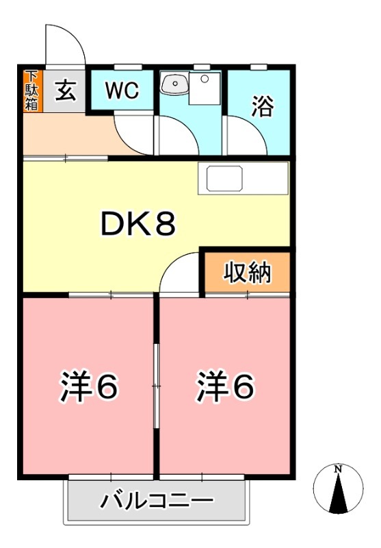 2階の間取り図