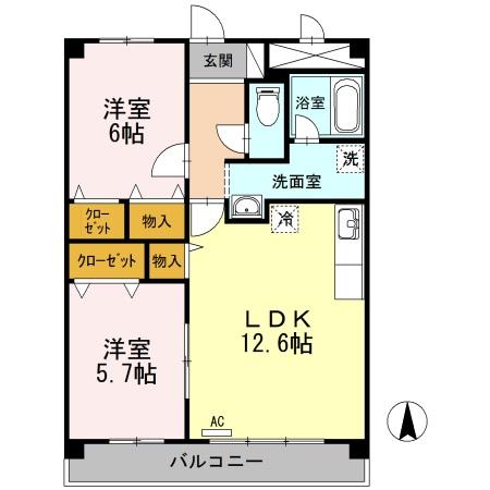 6階の間取り図