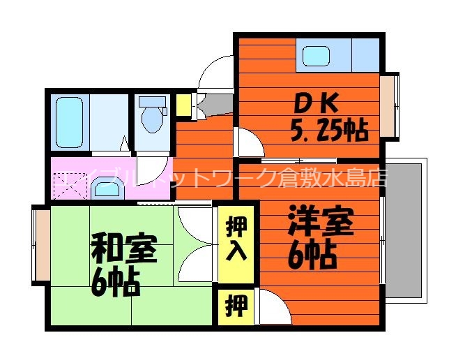 2階の間取り図