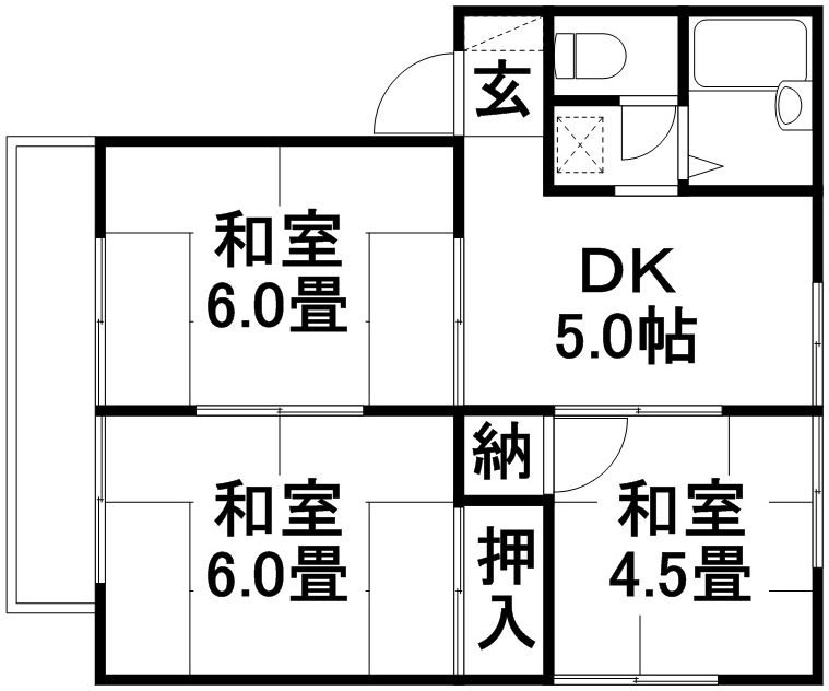 2階の間取り図