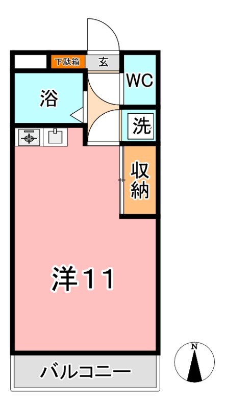 2階の間取り図