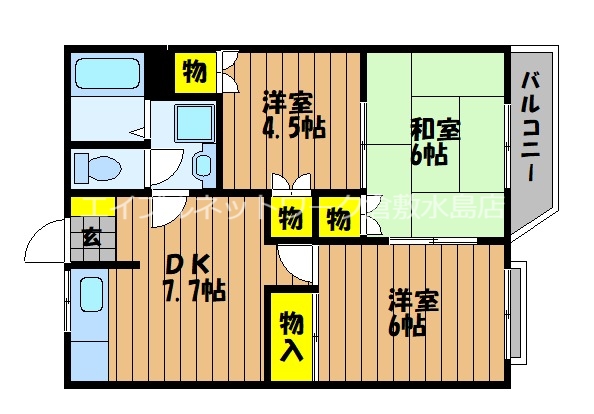2階の間取り図