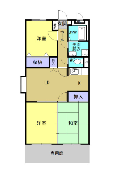 1階の間取り図