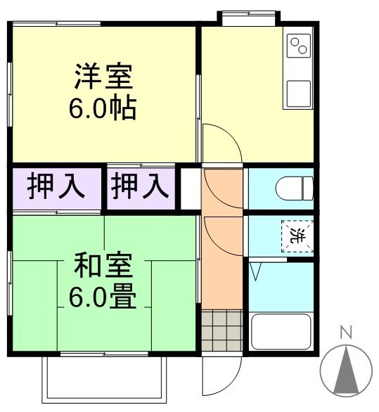2階の間取り図
