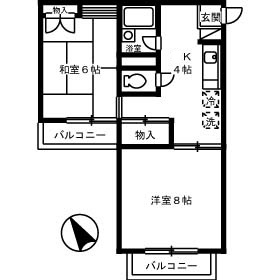 2階の間取り図