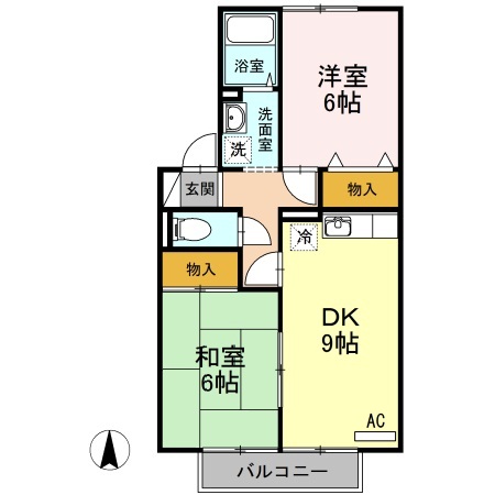 2階の間取り図