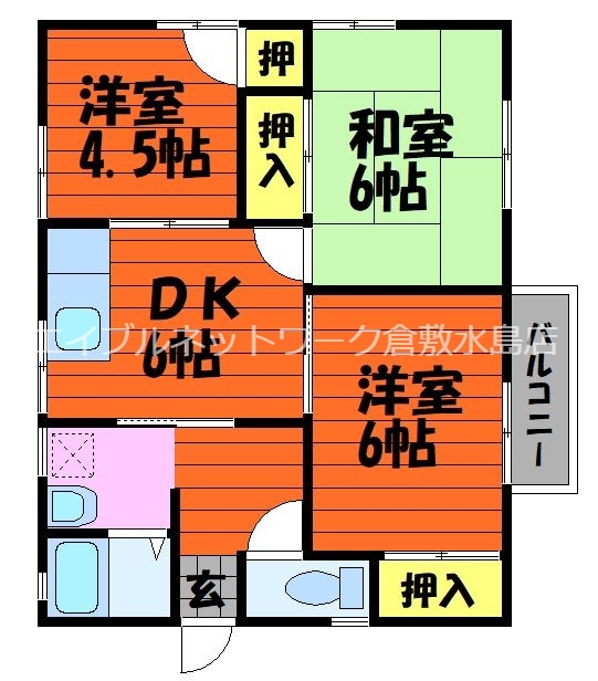 2階の間取り図