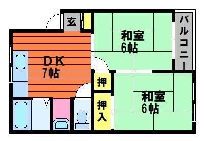 2階の間取り図