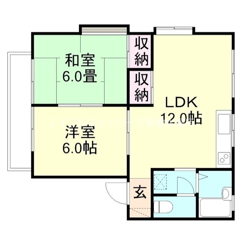 2階の間取り図