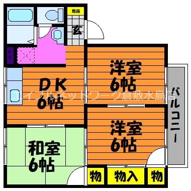 2階の間取り図