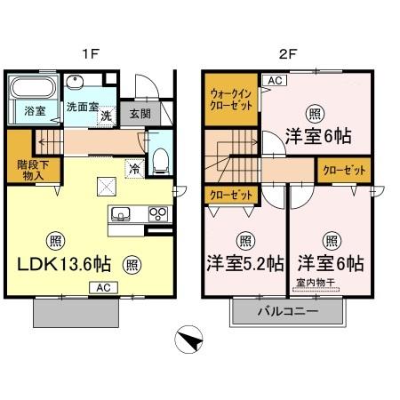 1階の間取り図
