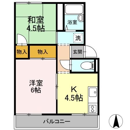 2階の間取り図
