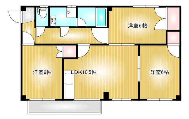 4階の間取り図