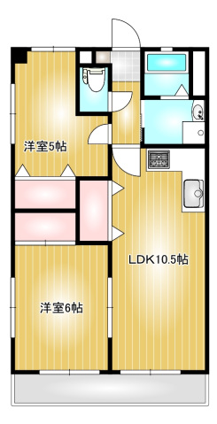 2階の間取り図