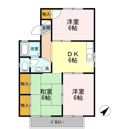 2階の間取り図