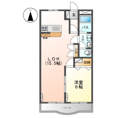 1階の間取り図