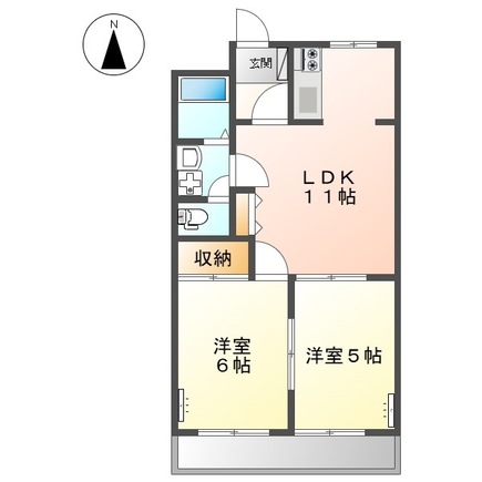 2階の間取り図