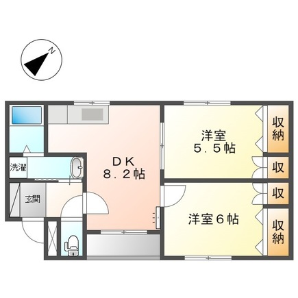 2階の間取り図