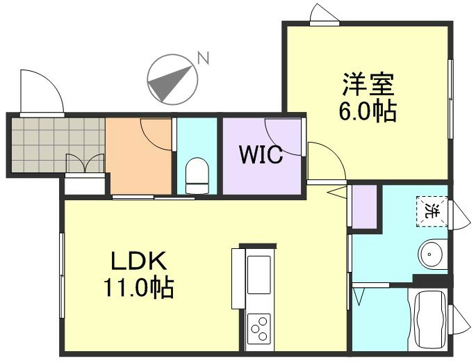 1階の間取り図